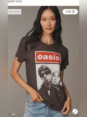 Anthropologie Letluv Oasis Band Tee nwt small
